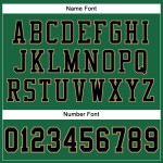 Maillot de football authentique personnalisé en maille vert Kelly, noir et vieil or