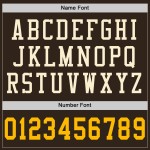 Maillot de football authentique personnalisé en maille marron doré et crème