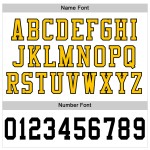 Maillot de football rétro authentique en maille blanche, noire et dorée