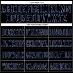 Maillot de football authentique personnalisé en maille noir et orange