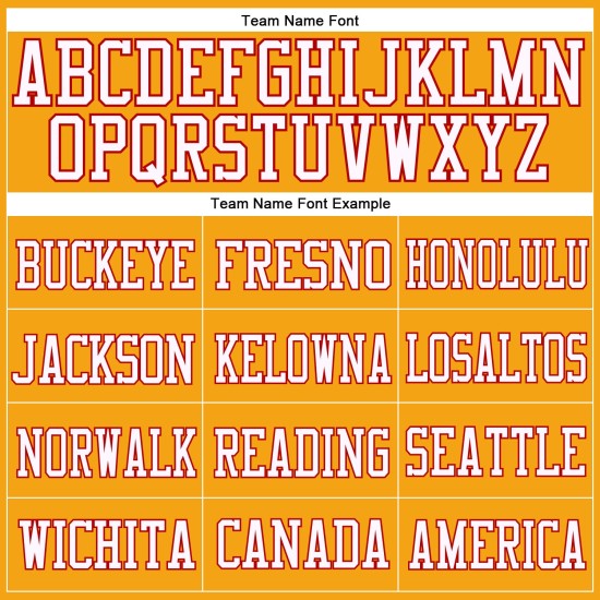 Maillot de football authentique personnalisé en maille rouge et blanche dorée