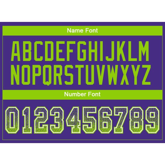 Maillot de football personnalisé en maille violet fluo vert et blanc