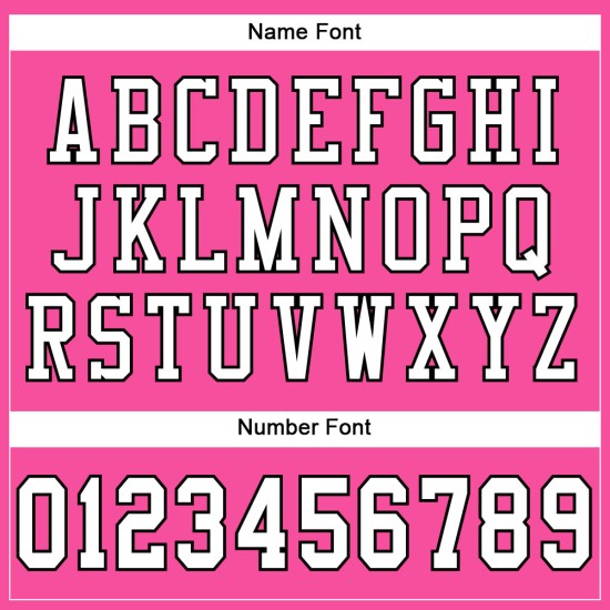 Maillot de football authentique personnalisé en maille rose, blanc et noir Maillot de football authentique personnalisé en maille rose, blanc et noir