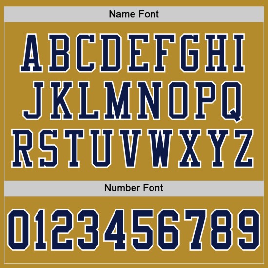 Maillot de football authentique personnalisé en maille bleu marine et blanc