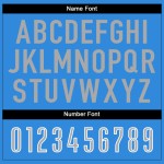 Maillot de football personnalisé en maille bleu poudre gris-blanc Maillot de football personnalisé en maille bleu poudre gris-blanc