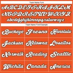 Maillot de football rétro authentique en maille orange blanc-marron personnalisé