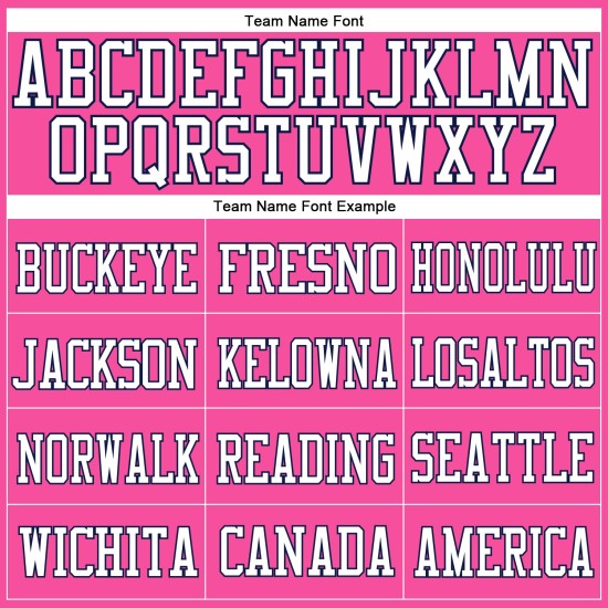 Maillot de football authentique personnalisé en maille rose, blanc et bleu marine