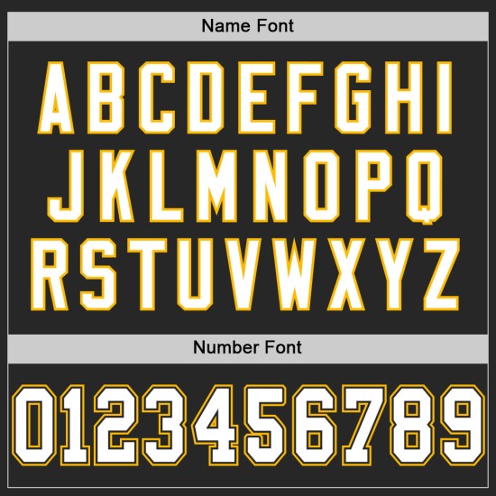 Maillot de football rétro authentique en maille noire, blanche et dorée, personnalisé