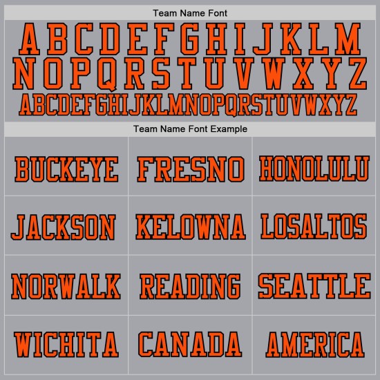 Maillot de football authentique personnalisé gris, noir et orange